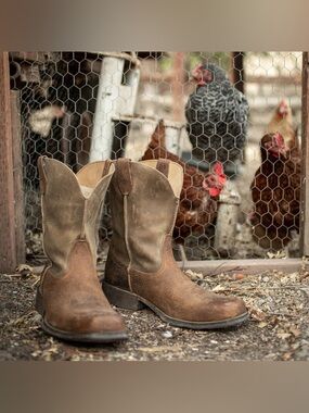 Ariat Rambler Boot Earth Brown Bomber Square Toe Mens Size 9D Western Workwear